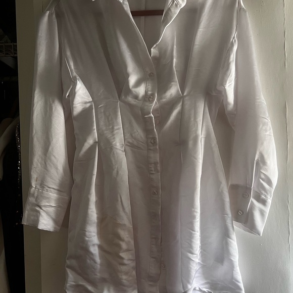 Zara white long sleeve dress - Picture 6 of 6